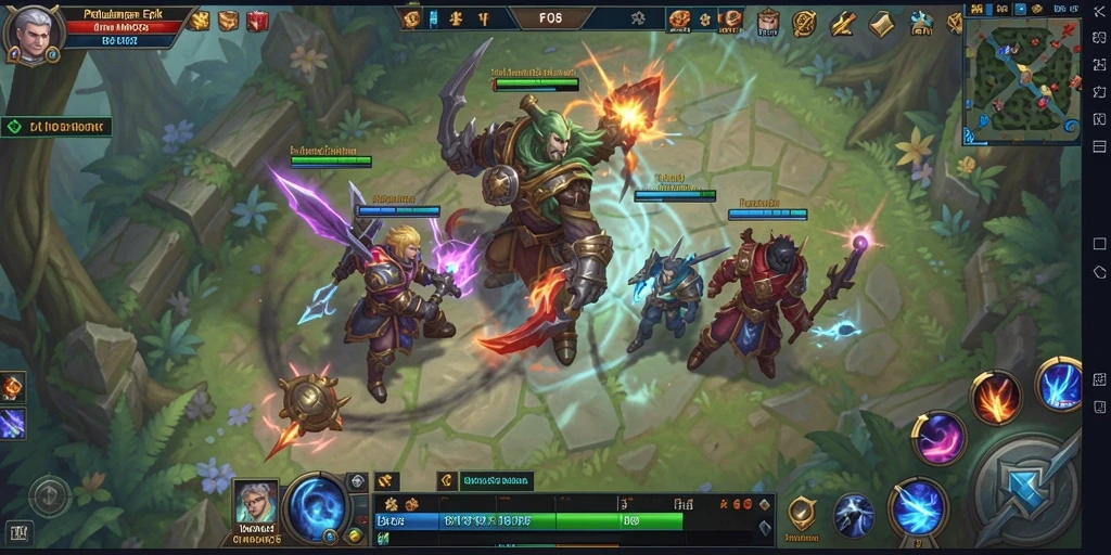 Tampilan gameplay F08 yang menakjubkan dengan aksi pertarungan seru.