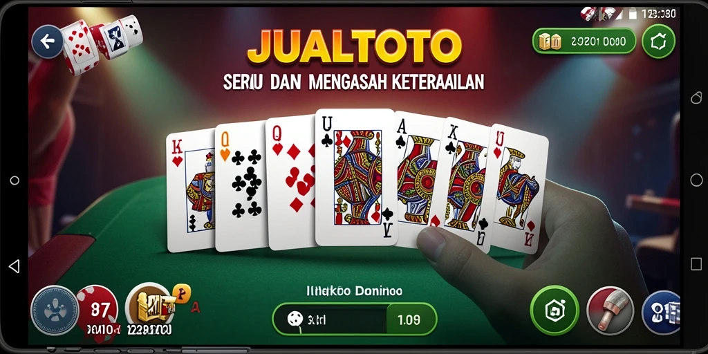 Tampilan gameplay JUALTOTO yang menegangkan dalam permainan Domino.