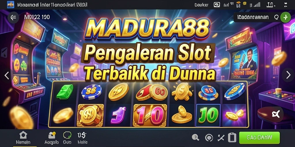 Tampilan mendebarkan gameplay slot di MADURA88.