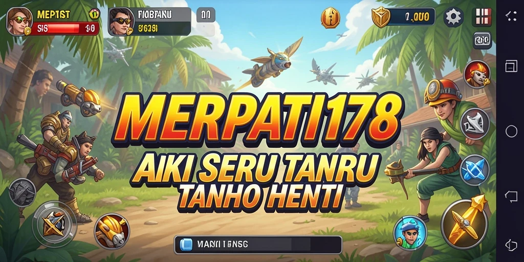Tangkapan layar gameplay mendebarkan dari MERPATI178.