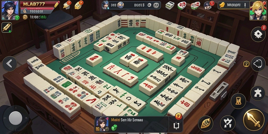 Tampilan gameplay Mahjong yang seru dan menantang di MLBB777.