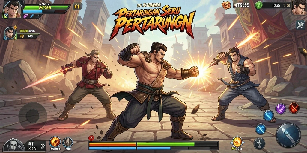 Gambaran gameplay seru dari MT966 yang penuh aksi pertarungan.