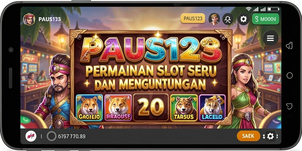 Tampilan menarik dari gameplay slot PAUS123 yang seru.