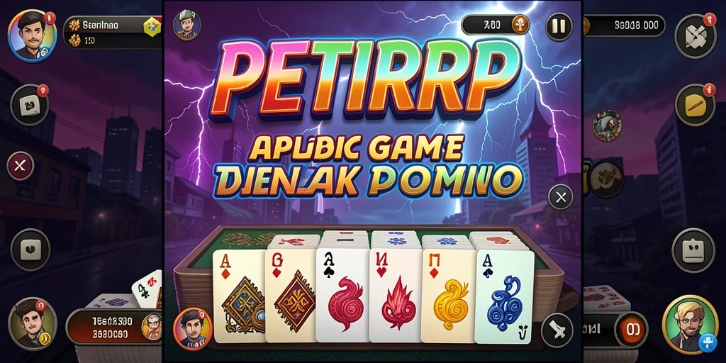 Tampilan menarik dari gameplay Domino di PETIRRP.