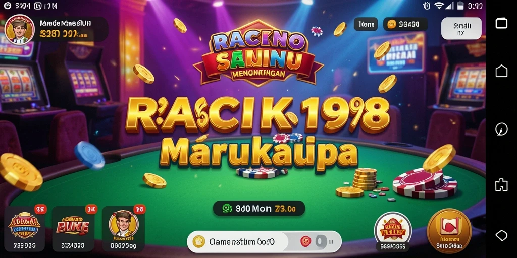 Tampilan gameplay yang menarik dan penuh kegembiraan di RACIK198.