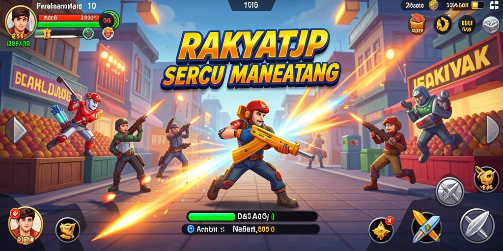Tampilan gameplay RAKYATJP yang penuh tantangan dan keseruan.