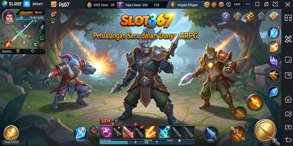 Screenshot menampilkan pertarungan epik dalam SLOT367 dengan karakter yang beraksi.
