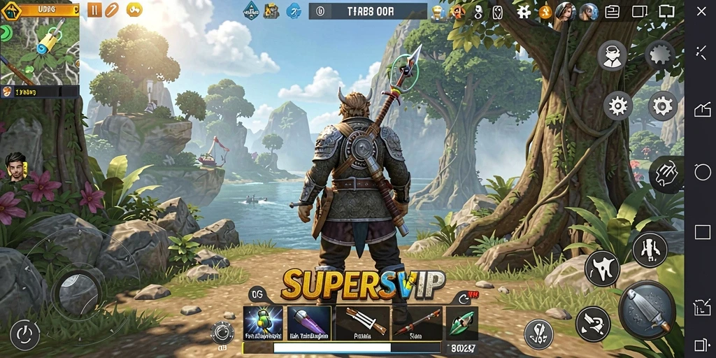 Screenshot gameplay memukau dari dunia terbuka SUPERSVIP.