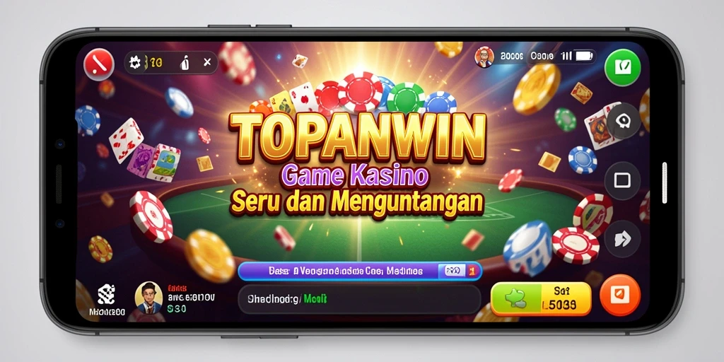 Tampilan gameplay kasino TOPANWIN yang menarik dan interaktif.